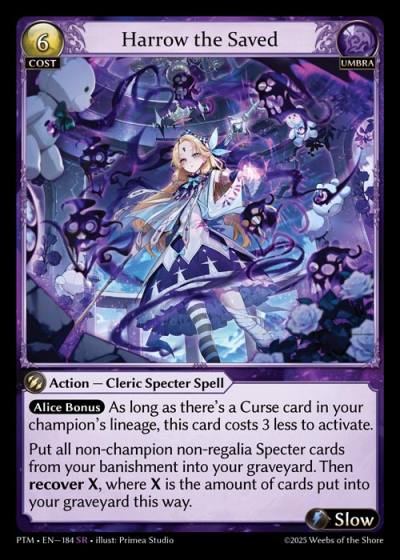 Harrow the Saved PTM-EN-184-Foil-Super Rare (SR) - Phantom Monarchs - Grand Archive Card