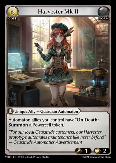 Harvester Mk II MRC-EN-053-Foil-Rare (R) - Mercurial Heart - Grand Archive Card