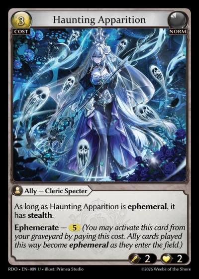 Haunting Apparition RDO-EN-089-Foil-Uncommon (U) - Radiant Origins - Grand Archive Card