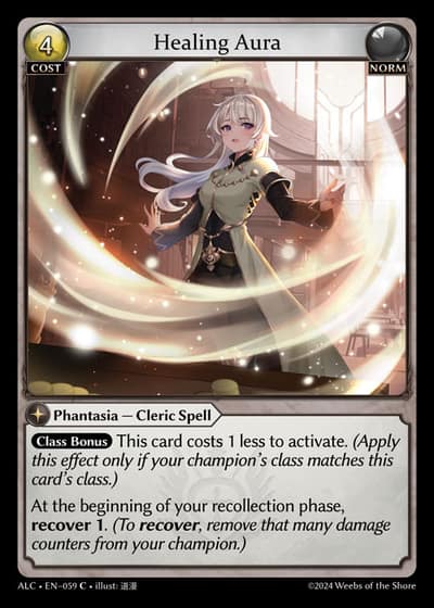 Healing Aura ALC-EN-059-Foil-Common (C) - Alchemical Revolution - Grand Archive Card