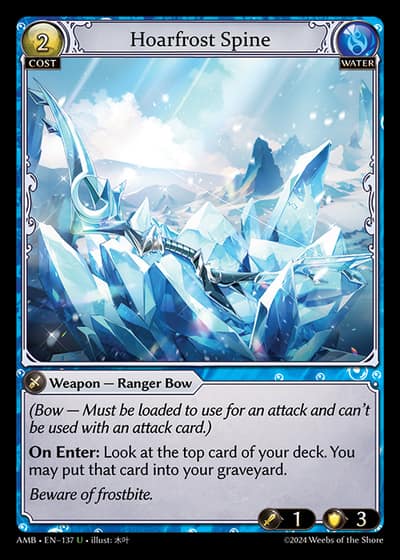 Hoarfrost Spine AMB-EN-137-Foil-Uncommon (U) - Mortal Ambition - Grand Archive Card