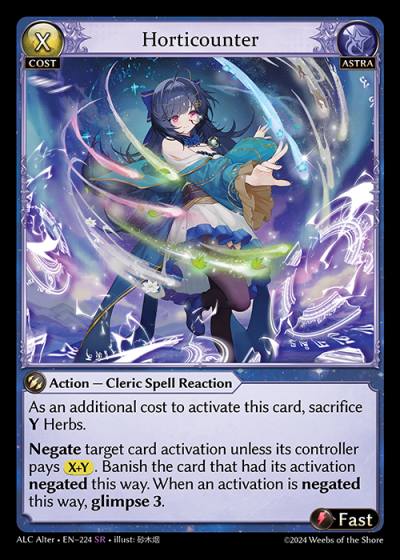 Horticounter ALC Alter-EN-224-Normal-Super Rare (SR) - Alchemical Revolution Alter Edition - Grand Archive Card