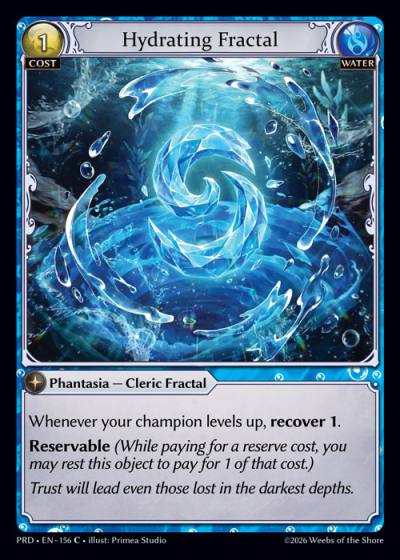 Hydrating Fractal PRD-EN-156-Foil-Common (C) - .asphodel/paradise - Grand Archive Card