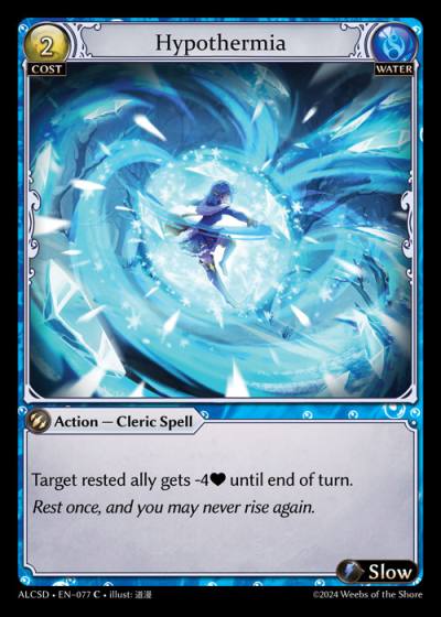 Hypothermia ALCSD-EN-077-Normal-Common (C) - Alchemical Revolution Starter Decks - Grand Archive Card