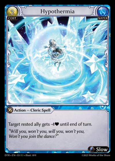 Hypothermia DTR-EN-151-Normal-Uncommon (U) - Distorted Reflections - Grand Archive Card