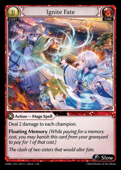 Ignite Fate AMB-EN-109-Normal-Uncommon (U) - Mortal Ambition - Grand Archive Card