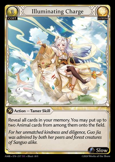 Illuminating Charge AMB-EN-217-Normal-Super Rare (SR) - Mortal Ambition - Grand Archive Card