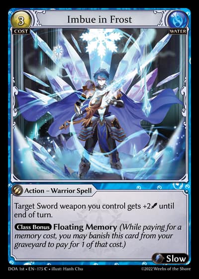 Imbue in Frost DOA 1st-EN-175-Foil-Common (C) - Dawn of Ashes First Edition - Grand Archive Card