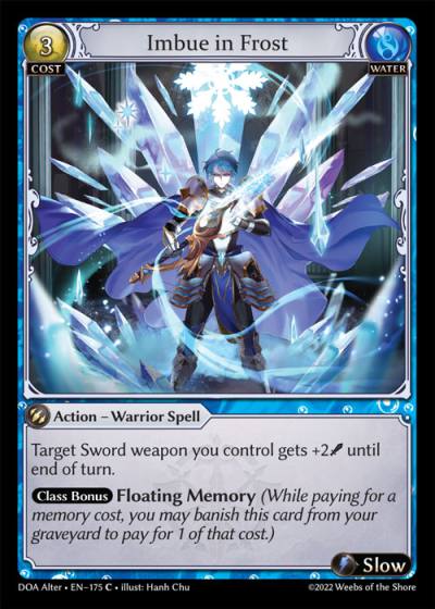 Imbue in Frost DOA Alter-EN-175-Normal-Common (C) - Dawn of Ashes Alter Edition - Grand Archive Card