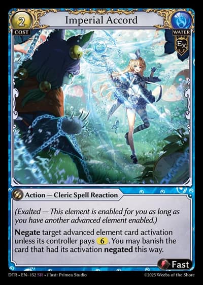 Imperial Accord DTR-EN-152-Foil-Super Rare (SR) - Distorted Reflections - Grand Archive Card