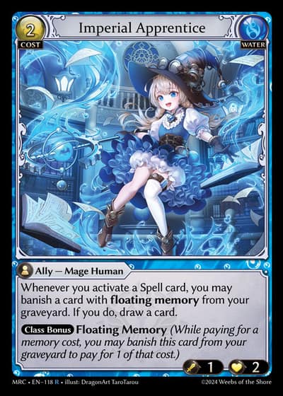 Imperial Apprentice MRC-EN-118-Foil-Rare (R) - Mercurial Heart - Grand Archive Card