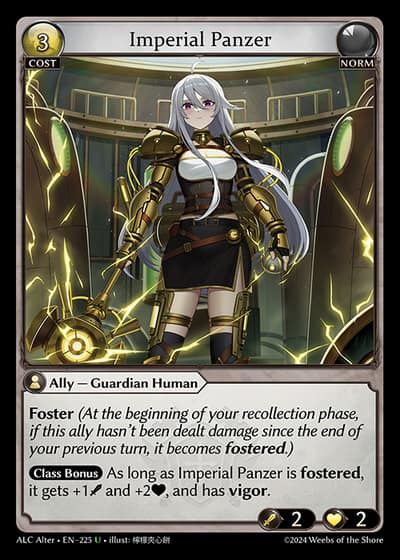 Imperial Panzer ALC Alter-EN-225-Foil-Uncommon (U) - Alchemical Revolution Alter Edition - Grand Archive Card