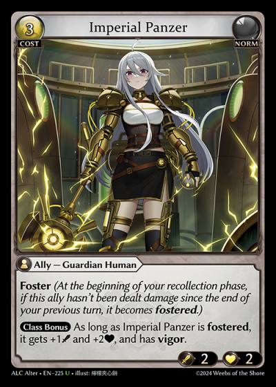 Imperial Panzer ALC Alter-EN-225-Normal-Uncommon (U) - Alchemical Revolution Alter Edition - Grand Archive Card