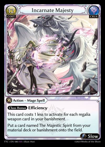 Incarnate Majesty FTC-EN-085-Foil-Super Rare (SR) - Fractured Crown - Grand Archive Card
