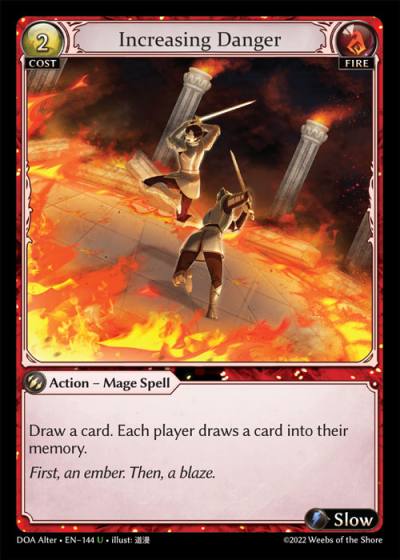 Increasing Danger DOA Alter-EN-144-Normal-Uncommon (U) - Dawn of Ashes Alter Edition - Grand Archive Card