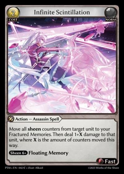 Infinite Scintillation PTM-EN-042-Foil-Common (C) - Phantom Monarchs - Grand Archive Card