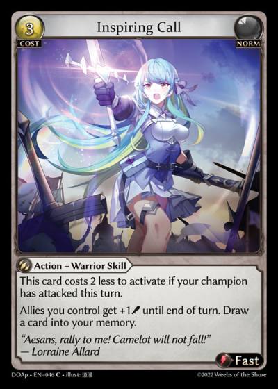Inspiring Call DOAp-EN-046-Normal-Common (C) - Dawn of Ashes Prelude - Grand Archive Card