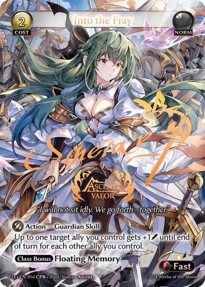 Into the Fray P24-EN-054-Normal-Collector Promo Rare (CPR) - Promotional 2024 - Grand Archive Card