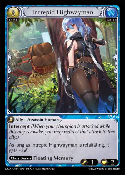 Intrepid Highwayman DOA Alter-EN-176-Normal-Common (C) - Dawn of Ashes Alter Edition - Grand Archive Card