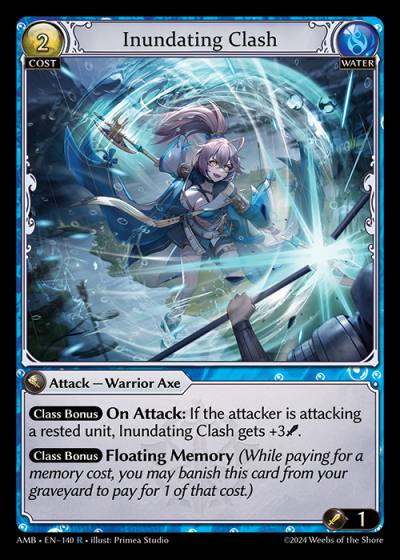 Inundating Clash AMB-EN-140-Normal-Rare (R) - Mortal Ambition - Grand Archive Card