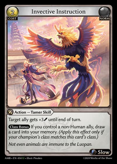 Invective Instruction AMB-EN-054-Foil-Uncommon (U) - Mortal Ambition - Grand Archive Card