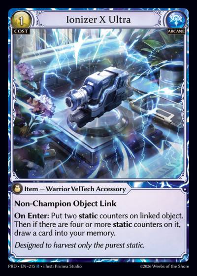 Ionizer X Ultra PRD-EN-215-Foil-Rare (R) - .asphodel/paradise - Grand Archive Card