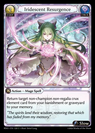 Iridescent Resurgence RDO-EN-328-Foil-Uncommon (U) - Radiant Origins - Grand Archive Card