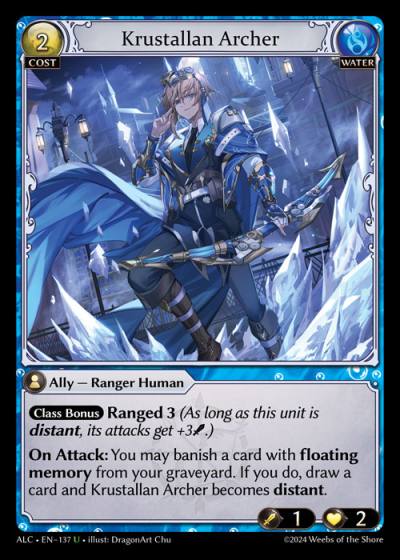 Krustallan Archer ALC-EN-137-Normal-Uncommon (U) - Alchemical Revolution - Grand Archive Card