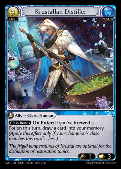 Krustallan Distiller ALC-EN-138-Normal-Common (C) - Alchemical Revolution - Grand Archive Card