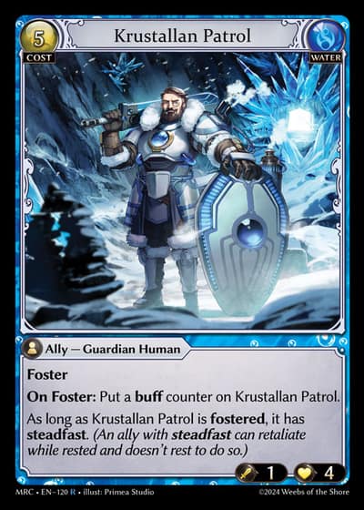 Krustallan Patrol MRC-EN-120-Foil-Rare (R) - Mercurial Heart - Grand Archive Card