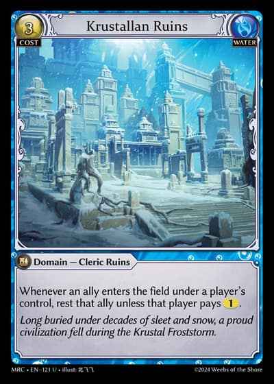 Krustallan Ruins MRC-EN-121-Foil-Uncommon (U) - Mercurial Heart - Grand Archive Card