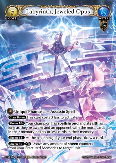 Labyrinth, Jeweled Opus PTM 1st-EN-119-Foil-Ultra Rare (UR) - Phantom Monarchs First Edition - Grand Archive Card