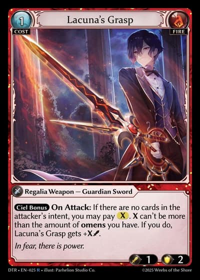 Lacuna's Grasp DTR-EN-025-Foil-Rare (R) - Distorted Reflections - Grand Archive Card