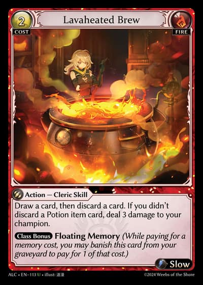 Lavaheated Brew ALC-EN-113-Foil-Uncommon (U) - Alchemical Revolution - Grand Archive Card