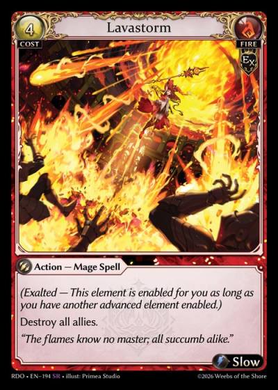 Lavastorm RDO-EN-194-Foil-Super Rare (SR) - Radiant Origins - Grand Archive Card