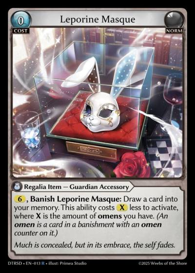 Leporine Masque DTRSD-EN-013-Normal-Rare (R) - Distorted Reflections Starter Decks - Grand Archive Card