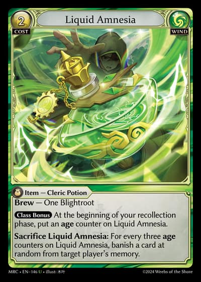 Liquid Amnesia MRC-EN-146-Foil-Uncommon (U) - Mercurial Heart - Grand Archive Card