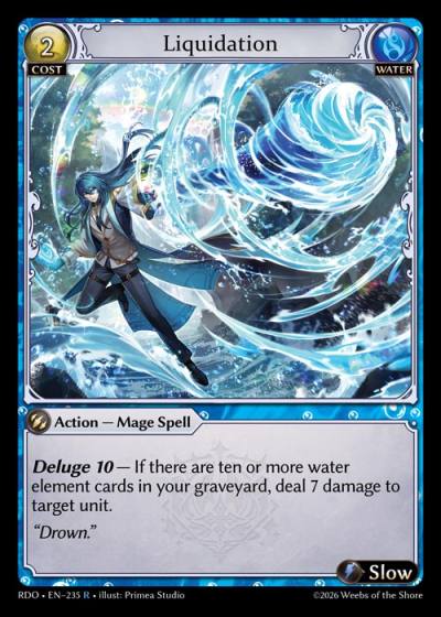 Liquidation RDO-EN-235-Foil-Rare (R) - Radiant Origins - Grand Archive Card