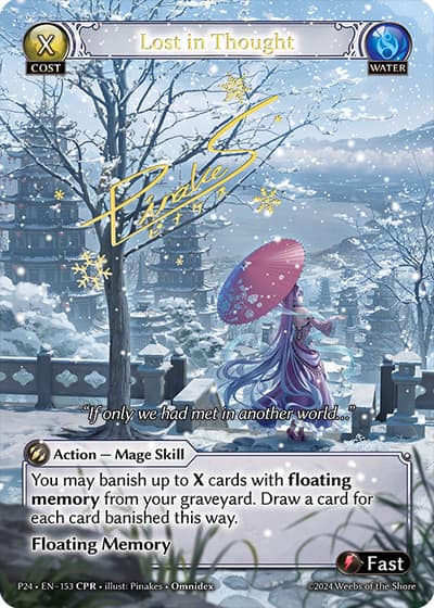 Lost in Thought P24-EN-153-Normal-Collector Promo Rare (CPR) - Promotional 2024 - Grand Archive Card