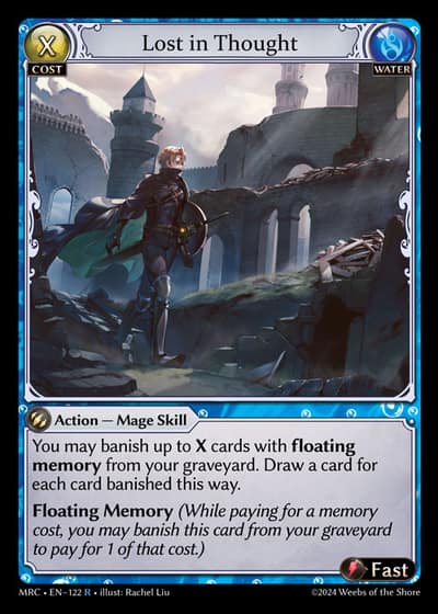 Lost in Thought MRC-EN-122-Foil-Rare (R) - Mercurial Heart - Grand Archive Card