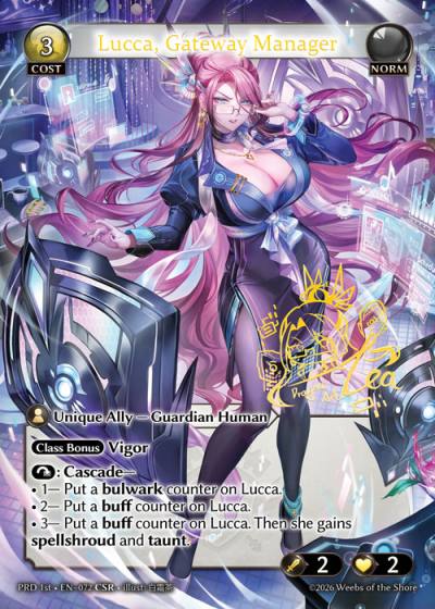 Lucca, Gateway Manager PRD 1st-EN-072-Foil-Common (C) - .asphodel/paradise First Edition - Grand Archive Card