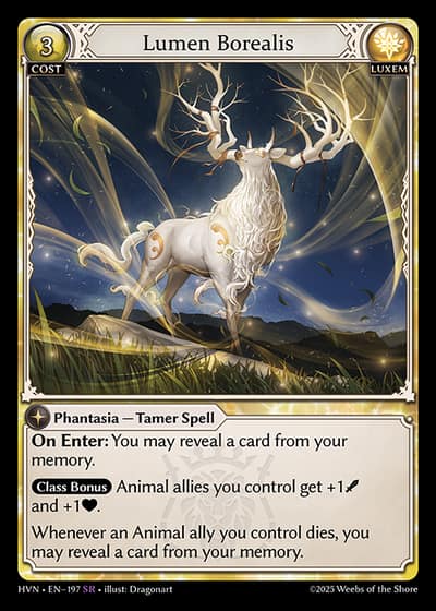 Lumen Borealis HVN-EN-197-Foil-Super Rare (SR) - Abyssal Heaven - Grand Archive Card