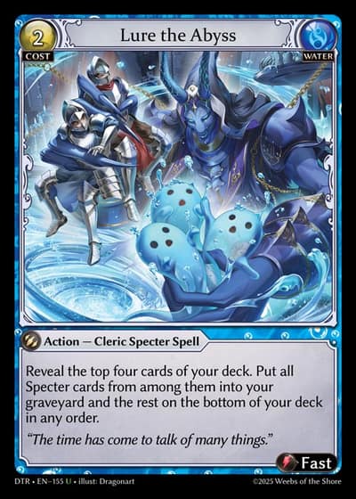 Lure the Abyss DTR-EN-155-Foil-Uncommon (U) - Distorted Reflections - Grand Archive Card