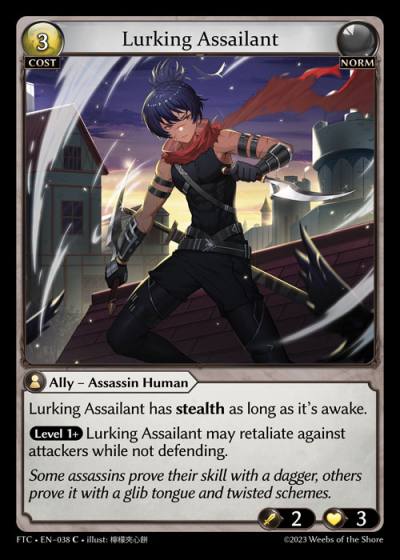 Lurking Assailant FTC-EN-038-Normal-Common (C) - Fractured Crown - Grand Archive Card