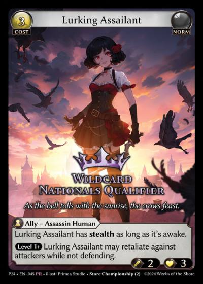 Lurking Assailant P24-EN-045-Normal-Promotional Rare (PR) - Promotional 2024 - Grand Archive Card