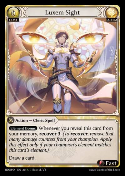 Luxem Sight RDOPD-EN-224-Normal-Uncommon (U) - Radiant Origins Pantheon Decks - Grand Archive Card