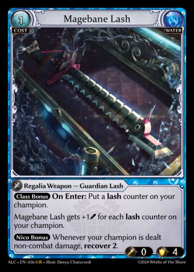Magebane Lash ALC-EN-036-Foil-Ultra Rare (UR) - Alchemical Revolution - Grand Archive Card