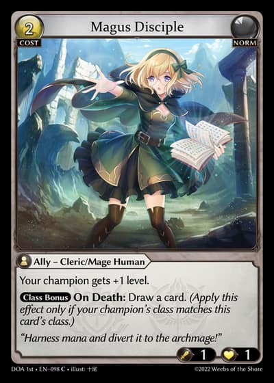Magus Disciple DOA 1st-EN-098-Foil-Common (C) - Dawn of Ashes First Edition - Grand Archive Card