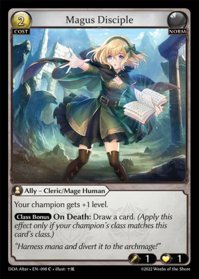 Magus Disciple DOA Alter-EN-098-Normal-Common (C) - Dawn of Ashes Alter Edition - Grand Archive Card