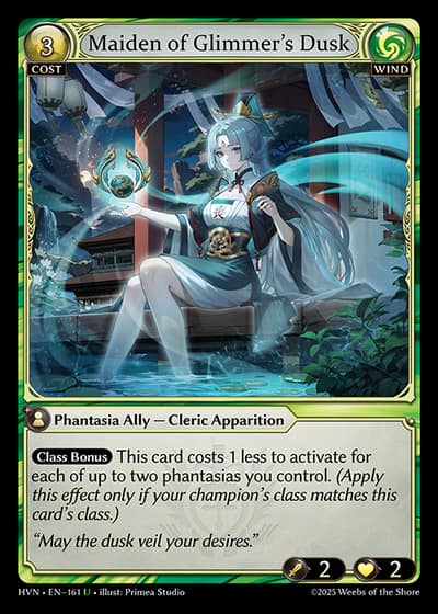Maiden of Glimmer's Dusk HVN-EN-161-Foil-Uncommon (U) - Abyssal Heaven - Grand Archive Card